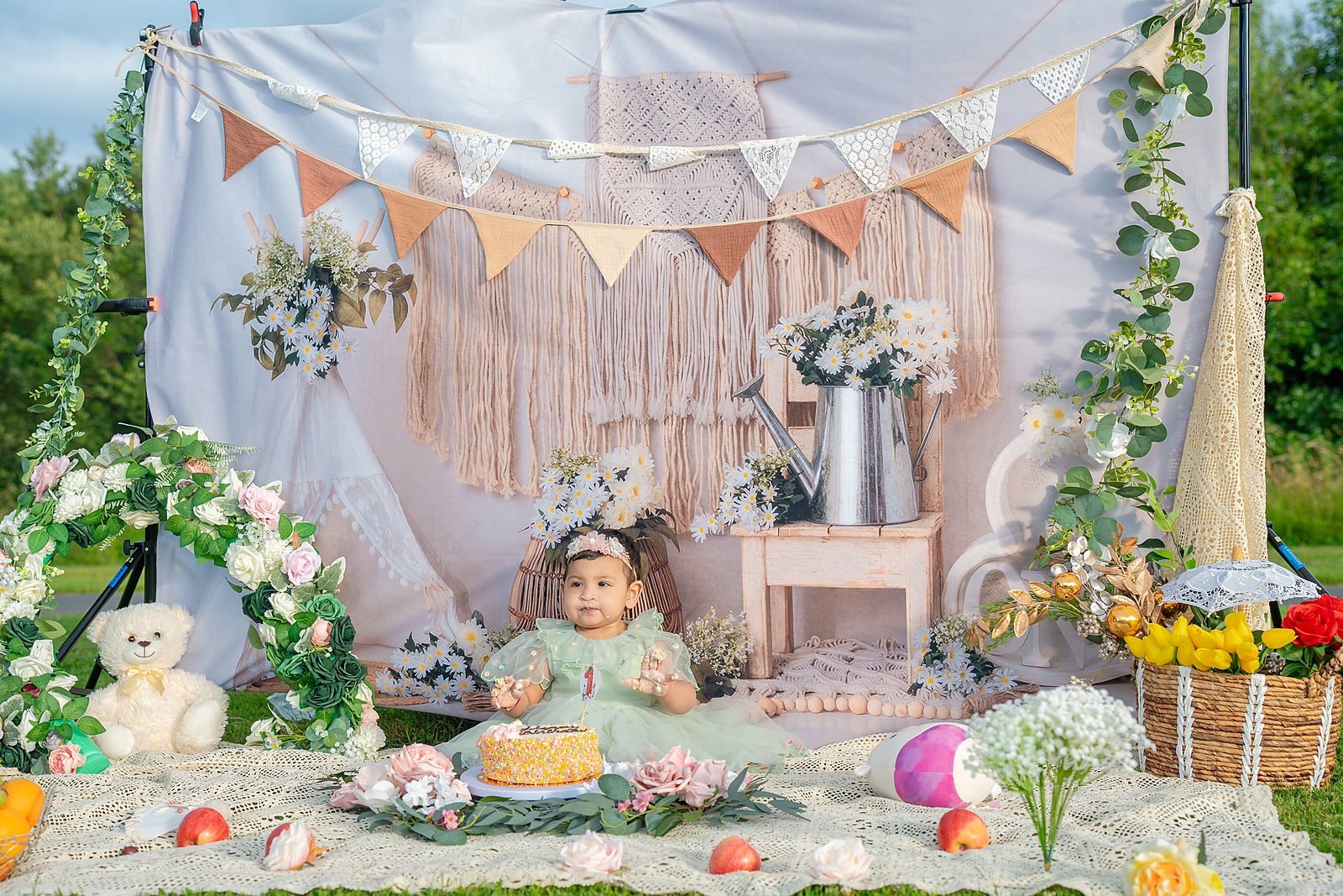 First birthday cake smash photography in Dublin