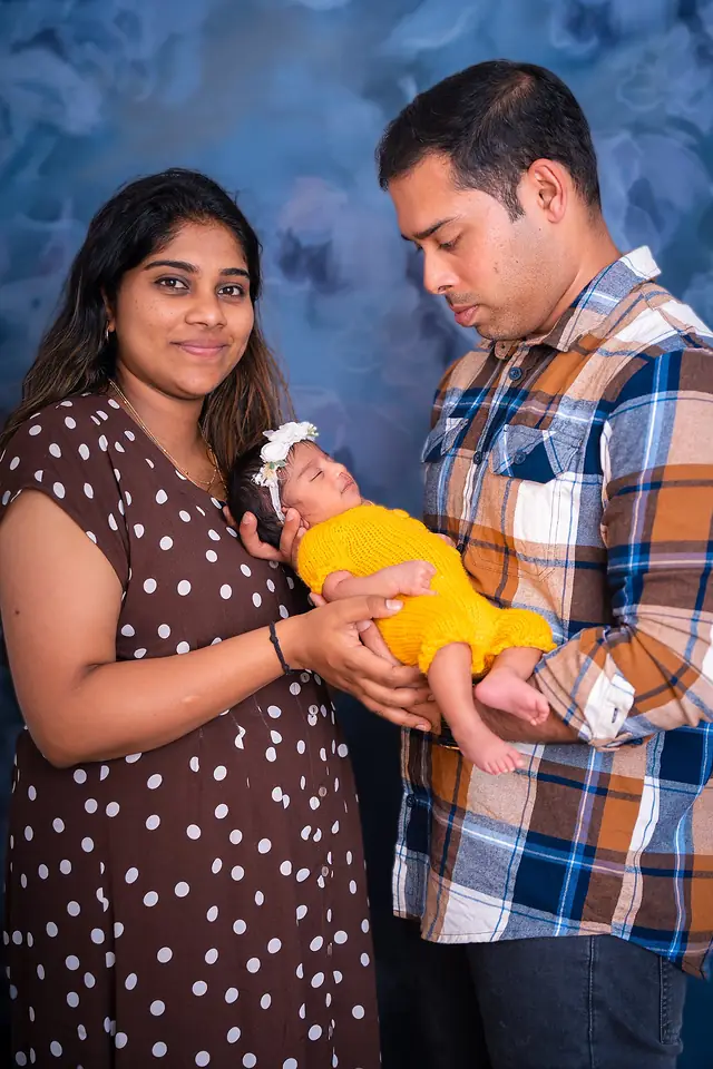 Newborn portrait session