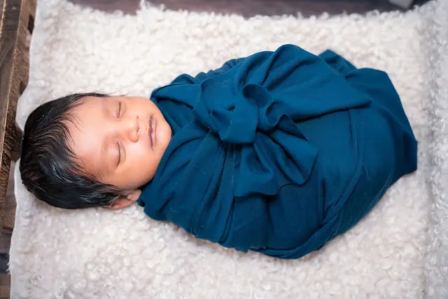 Sleeping newborn portrait