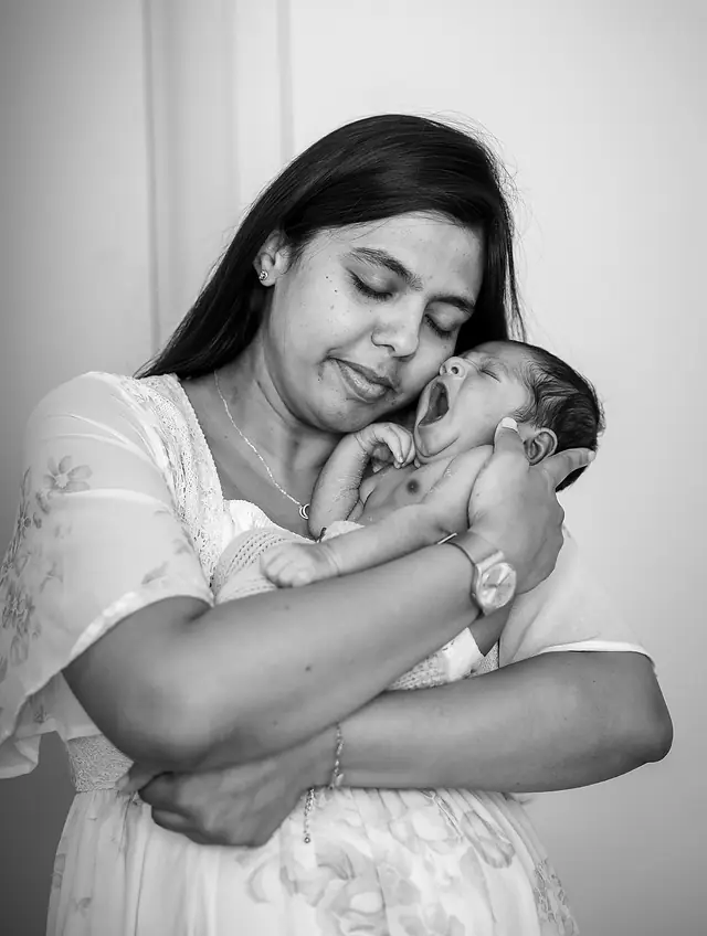 Sleeping newborn portrait