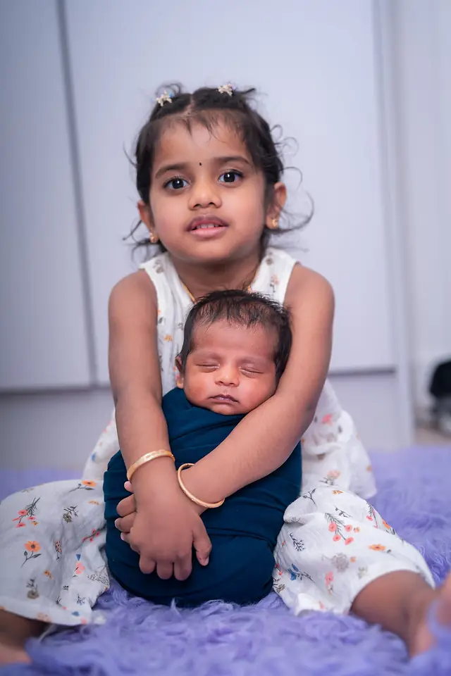 Newborn portrait session