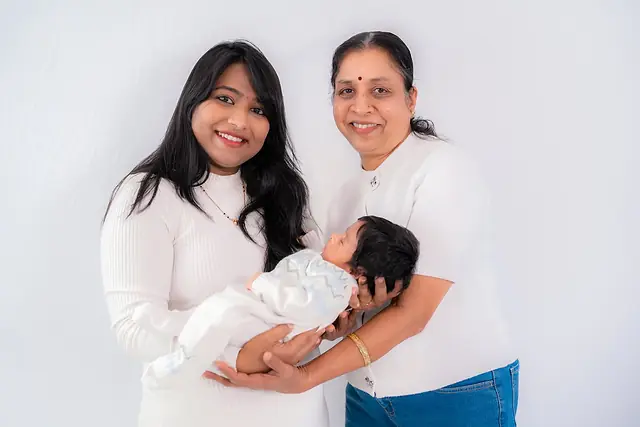 Newborn portrait session