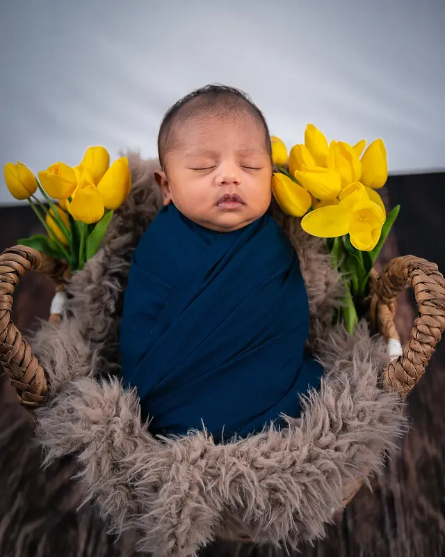 Newborn portrait session