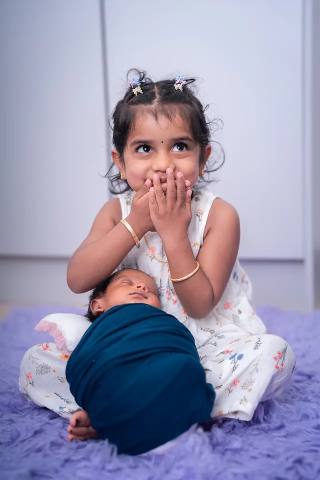 Newborn portrait session