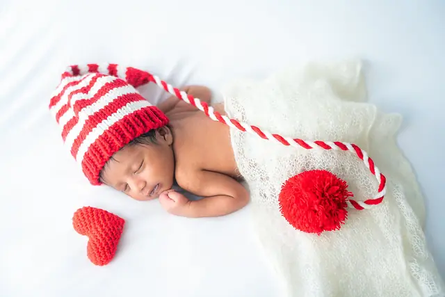 Sleeping newborn portrait