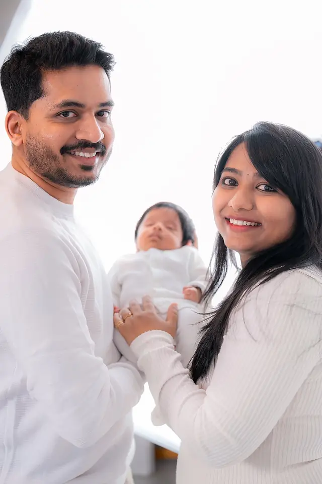 Newborn portrait session