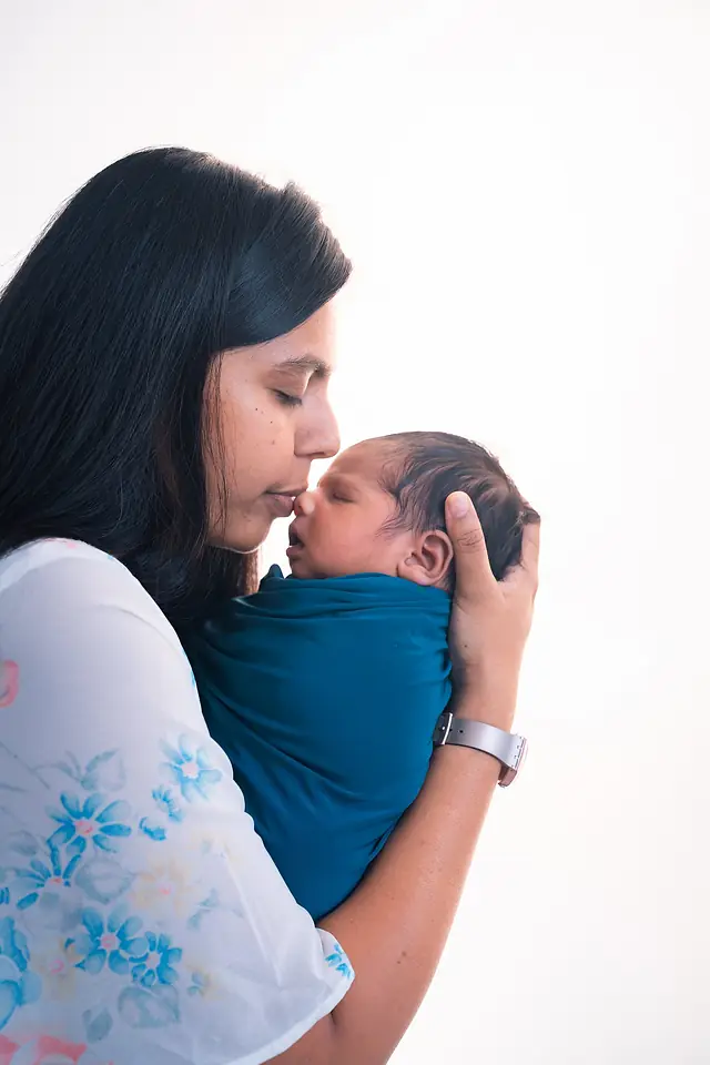 Sleeping newborn portrait