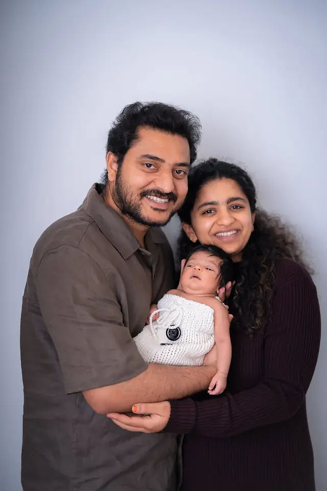 Newborn with family, Dublin