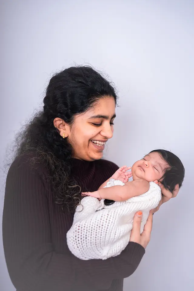 Newborn with family, Dublin