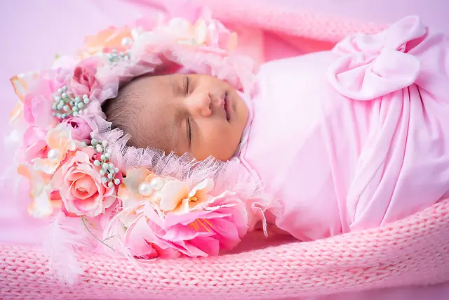 Sleeping newborn portrait