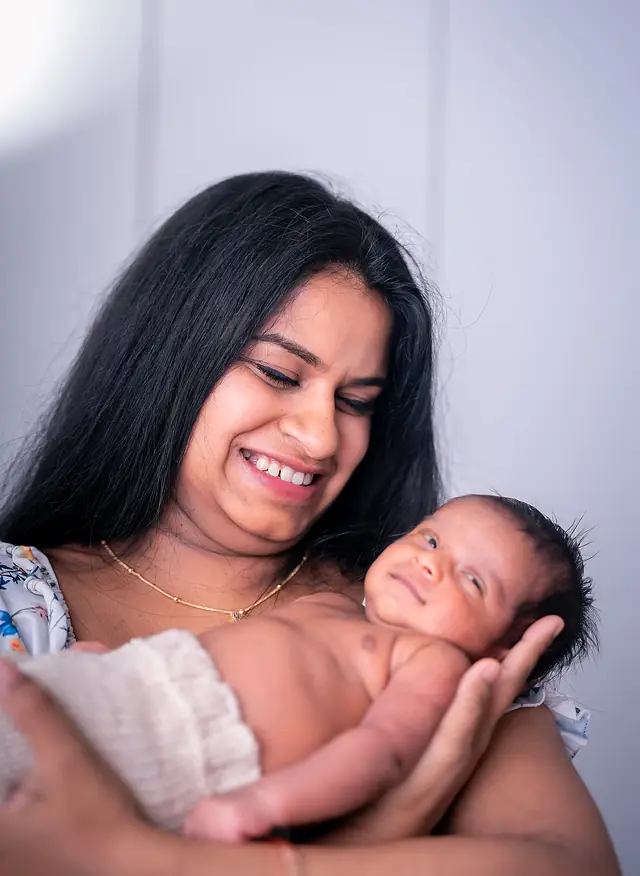 Sleeping newborn portrait