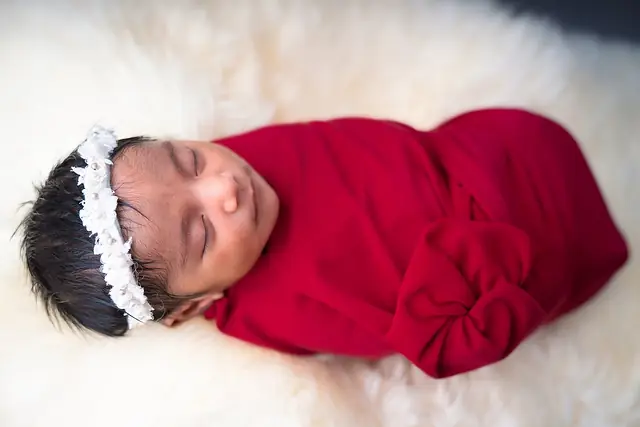 Sleeping newborn portrait