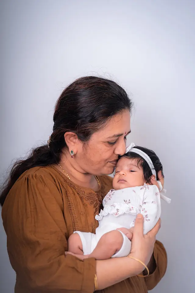 Newborn portrait session