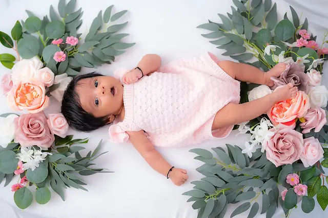 Sleeping newborn portrait