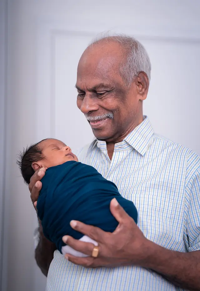 Newborn portrait session