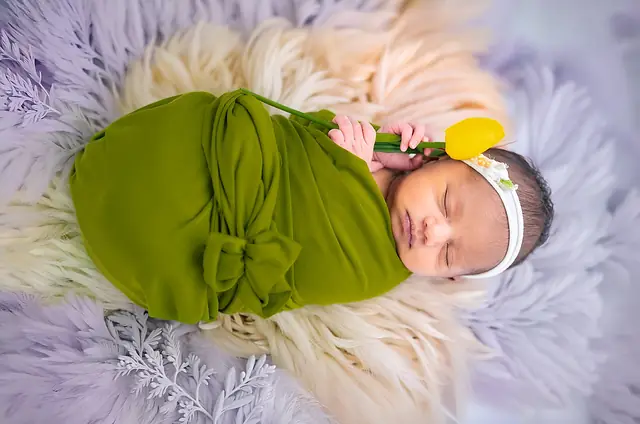 Sleeping newborn portrait