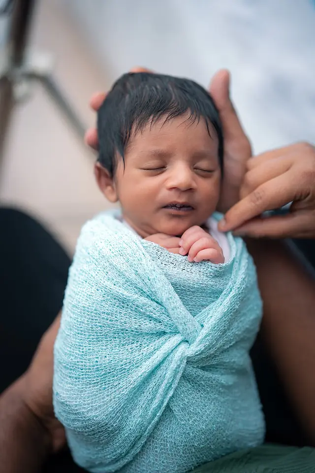 Newborn with family, Dublin