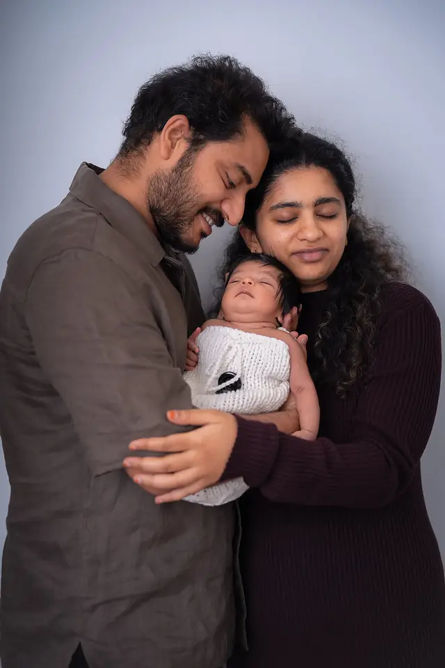 Sleeping newborn portrait