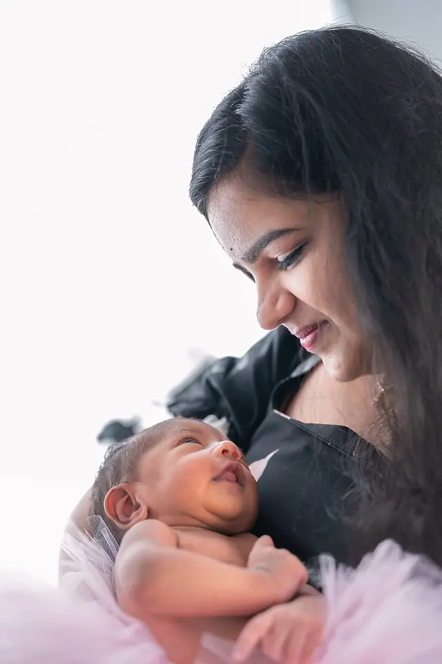 Sleeping newborn portrait