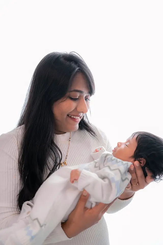 Sleeping newborn portrait