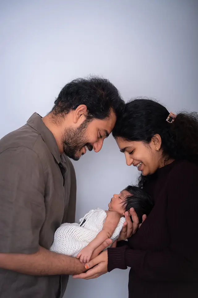 Sleeping newborn portrait