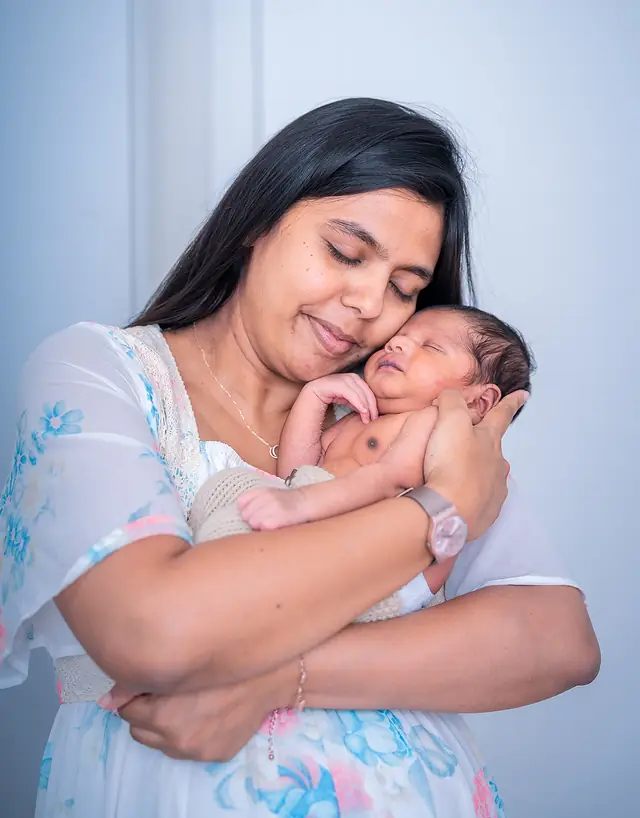 Newborn with family, Dublin