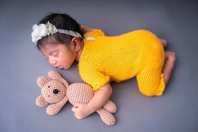 Sleeping newborn portrait