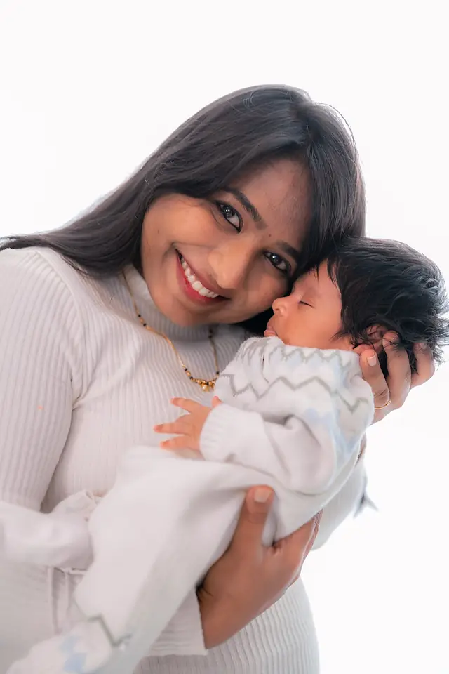 Sleeping newborn portrait
