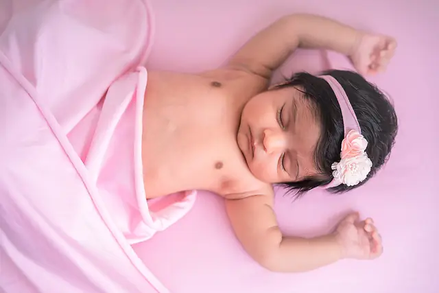 Sleeping newborn portrait