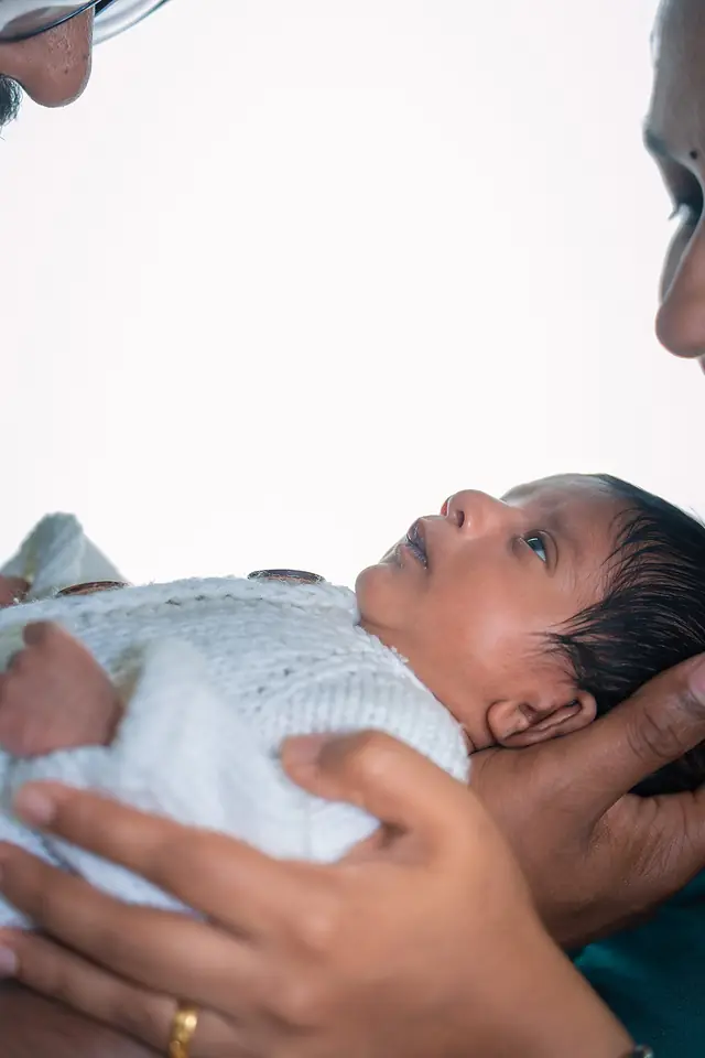 Sleeping newborn portrait