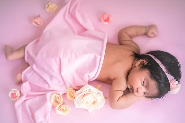 Newborn portrait session