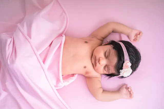 Sleeping newborn portrait