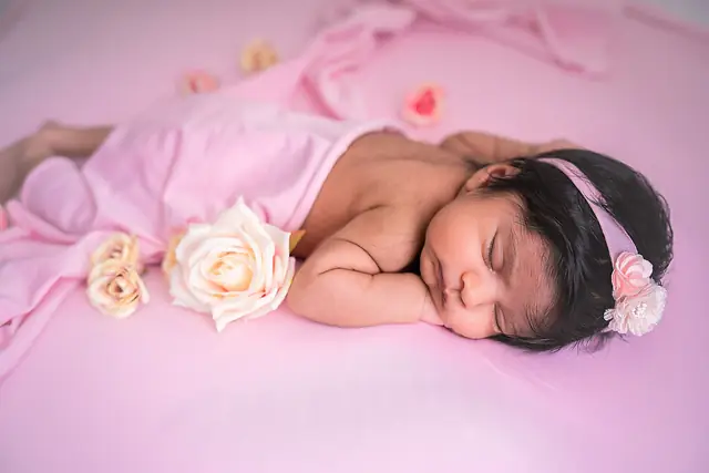 Sleeping newborn portrait