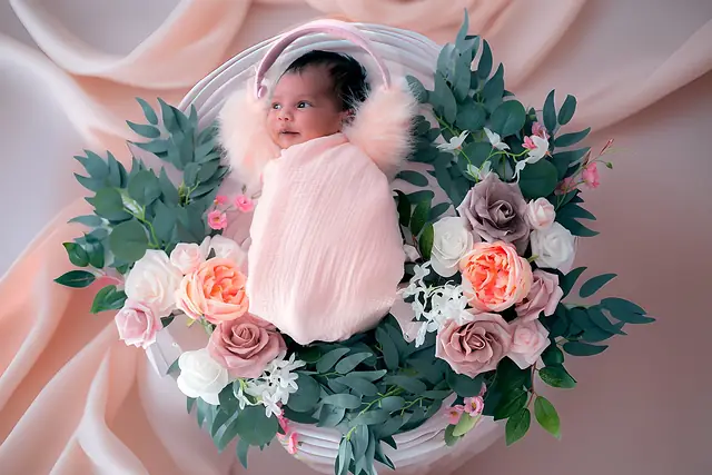 Newborn portrait session