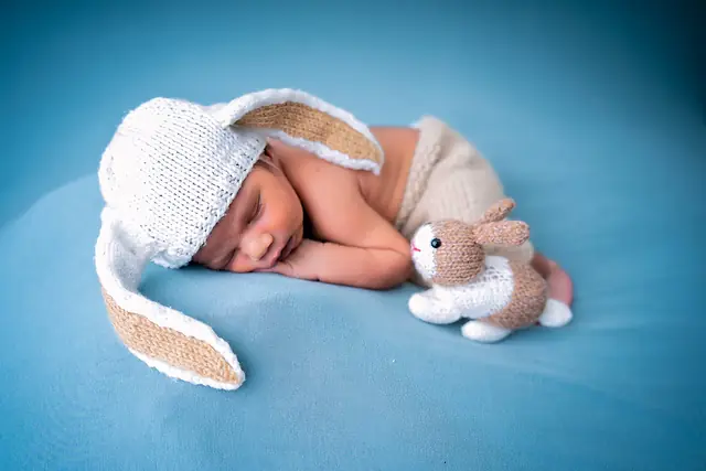 Sleeping newborn portrait