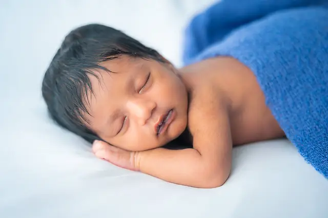 Sleeping newborn portrait