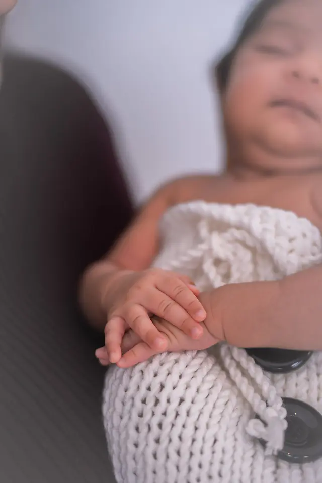Sleeping newborn portrait