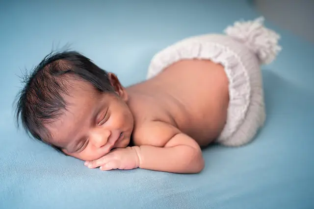 Newborn portrait session
