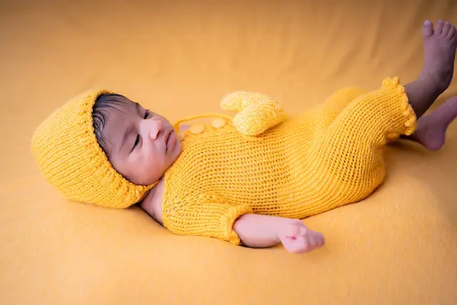 Sleeping newborn portrait