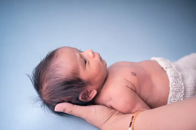 Sleeping newborn portrait