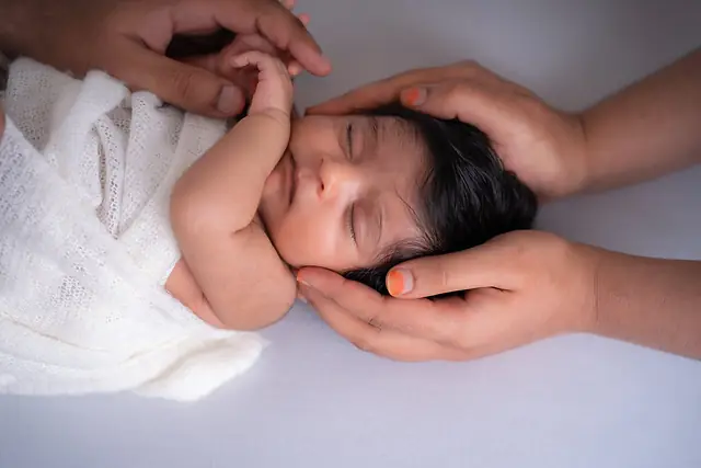 Newborn with family, Dublin