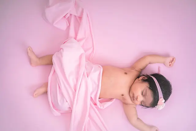 Sleeping newborn portrait