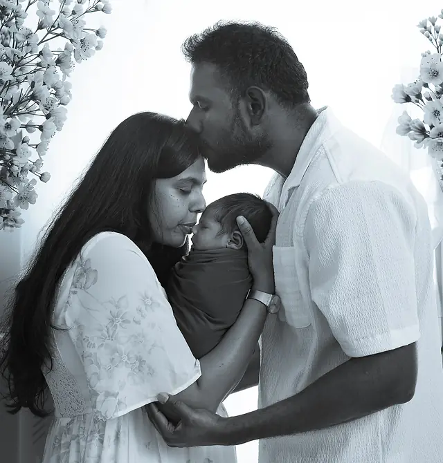 Sleeping newborn portrait
