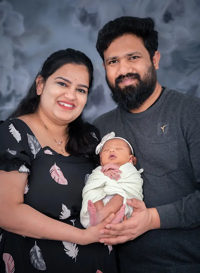 Newborn portrait session