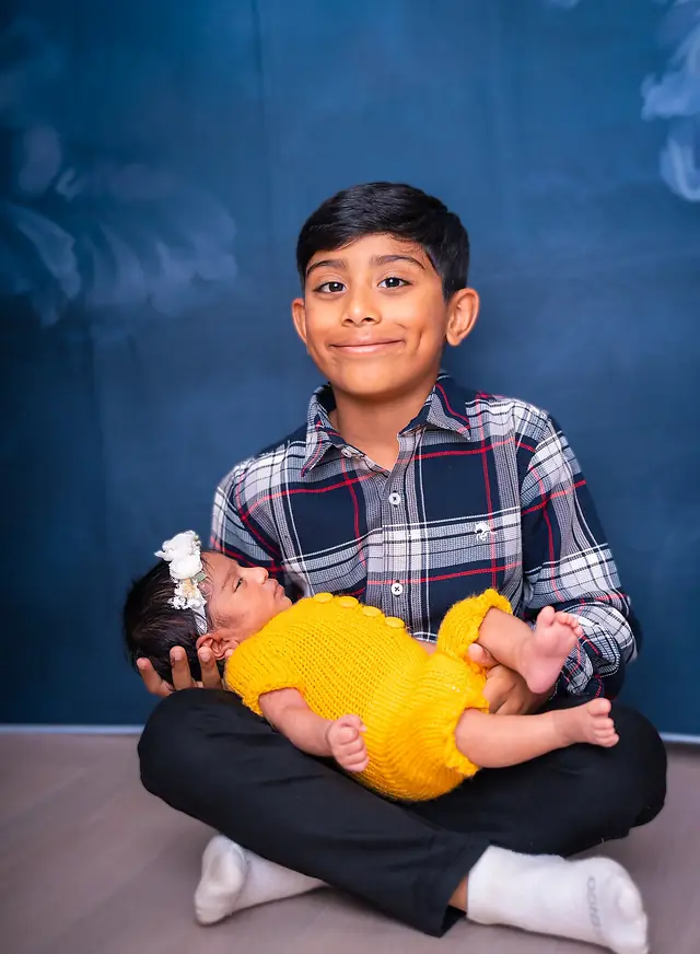 Newborn portrait session
