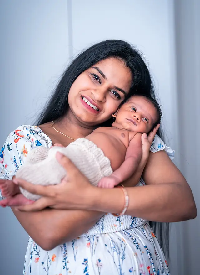 Newborn with family, Dublin
