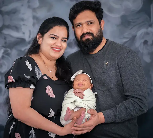 Newborn with family, Dublin