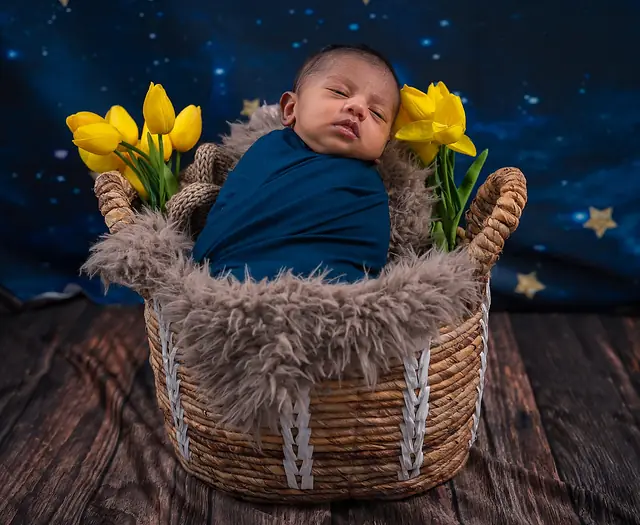 Newborn portrait session