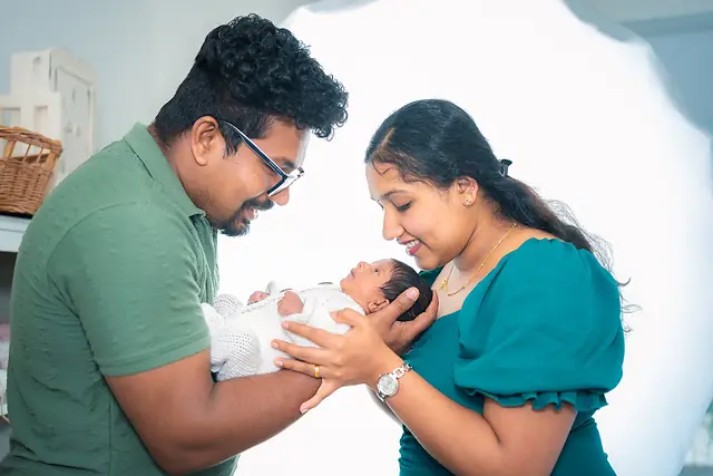Newborn portrait session