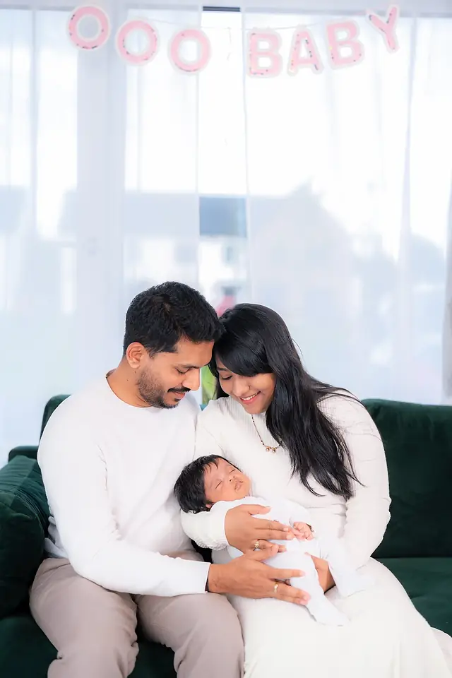 Sleeping newborn portrait